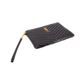 YSL CASSANDRE POUCHES BLACK