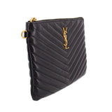 YSL CASSANDRE POUCHES BLACK