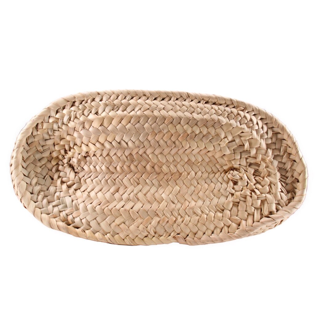 LOEWE tote with oval woven palm-leaf base