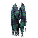 PLAID SCARF GIFT NAVY/GREEN