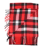 PLAID SCARF GIFT RED