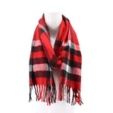 PLAID SCARF GIFT RED
