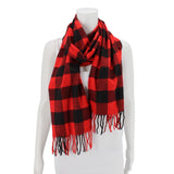 PLAID SCARF GIFT RED/BLACK